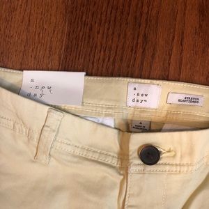 Yellow khaki pants